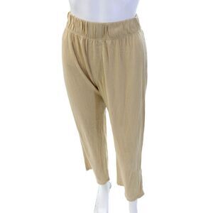 Eternel Womens Stretch Pull-On Mid-rise Wide-Leg Pants Brown Size XS